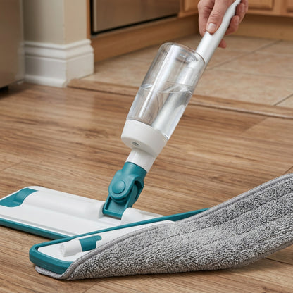 Foem Refillable Spray Flat Mop 500 ml White Teal - Detail view